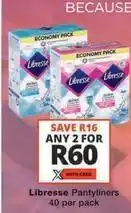Checkers Libresse - pantiliners offer