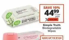 Checkers Biodegradable wipes offer