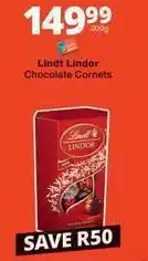 Checkers Lindt - lindor chocolate cornets offer