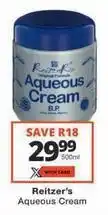 Checkers Aqueous cream offer