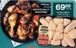 Checkers Farmer's choice - fresh 16-piece chicken braai pack offer