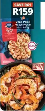 Checkers Cape point - frozen prawn meat 800g offer