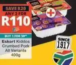 Checkers Eskort - kiddos crumbed pork offer