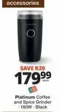 Checkers Platinum - coffee and spice grinder - 180w - black offer