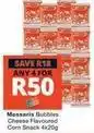 Checkers Messaris - cheese flavoured corn snack offer