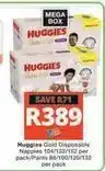 Checkers Huggies - gold disposable nappies/pants offer