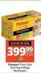 Checkers Pamper - fine cuts cat food mega multipack offer