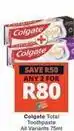 Checkers Colgate - total toothpaste offer