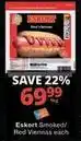 Checkers Eskort - smoked/red viennas offer