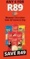 Checkers Beacon chocolate slab offer