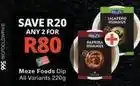 Checkers Meze foods dip offer