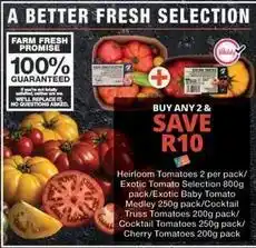 Checkers Heirloom tomatoes selection offer