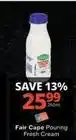 Checkers Fair cape - pouring fresh cream offer