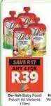 Checkers Baby food pouch offer