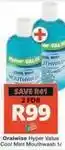 Checkers Oralwise - hyper value cool mint mouthwash offer
