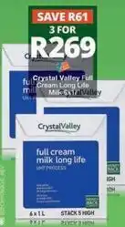 Checkers Crystal valley - full cream milk long life offer