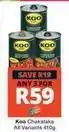 Checkers Koo - chakalaka offer