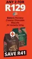 Checkers Bakers - romany creams chocolate biscuits offer