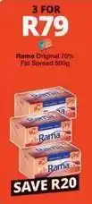 Checkers Rama - original 70% fat spread offer