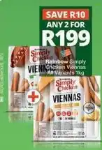 Checkers Rainbow - simply chicken viennas offer