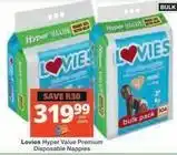 Checkers Lovies - hyper value premium disposable nappies offer