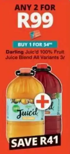 Darling Juic'd 100% Fruit Juice Blend