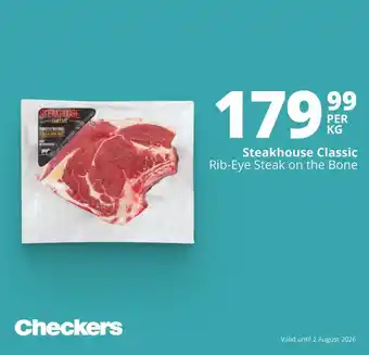 Steakhouse Classic Rib-Eye Steak on the Bone