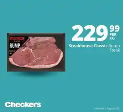 Checkers Steakhouse Classic Rump Steak offer