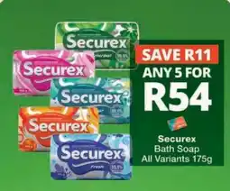 Checkers SECUREX BATH SOAP offer