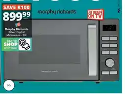 Checkers Morphy Richards Silver Digital Microwave - 20L offer