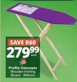 Checkers Profile Concepts Wooden Ironing Board offer