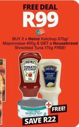 Checkers Heinz Ketchup & Mayonnaise Deal offer