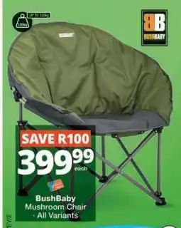 Checkers BushBaby Mushroom Chair offer
