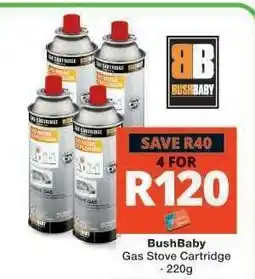 Checkers BushBaby Gas Stove Cartridge offer