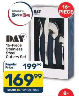 Pick n Pay 16-Piece Stainless Steel Cutlery Set offer