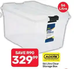 Pick n Pay Hypermarket 56 Litre Clear Storage Box offer