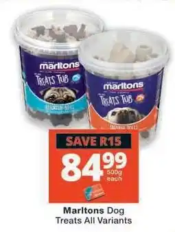 Checkers Marltons Dog Treats All Variants offer