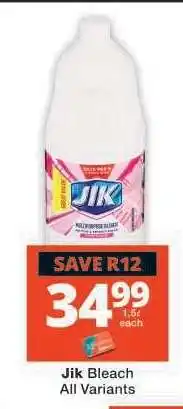 Checkers JIK BLEACH all variants offer