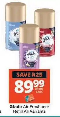 Checkers Glade Air Freshener Refill offer