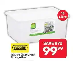 Pick n Pay Hypermarket 15 Litre Clearly Neat Storage Box offer