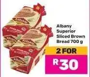 Game Albany Superior Sliced Brown Bread 700 g offer