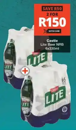 Checkers Liquor Shop Castle Lite Beer NRB offer