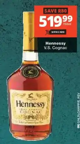 Checkers Liquor Shop Hennessy V.S. Cognac offer