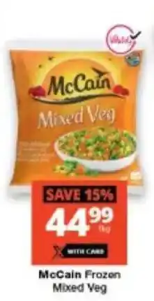 Checkers McCain Frozen Mixed Veg offer