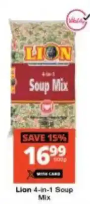 Checkers Lion 4-in-1 Soup Mix offer