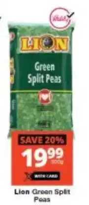 Checkers Lion Green Split Peas offer