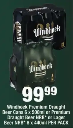 OK Liquor Windhoek Premium Draught Beer offer
