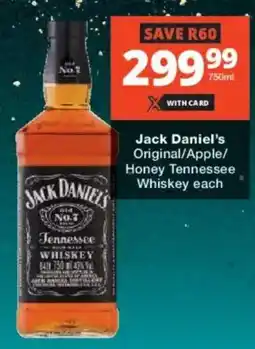 Checkers Liquor Shop Jack Daniel's Tennessee Whiskey offer