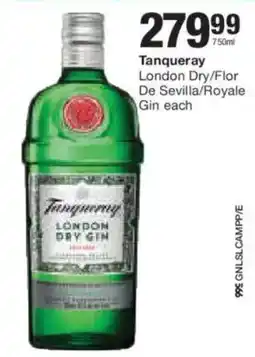 Checkers Liquor Shop Tanqueray London Dry Gin offer