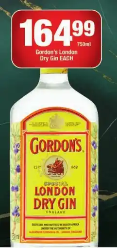 OK Liquor Gordon's London Dry Gin offer